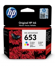 HP 653 TRI-COLOUR INK CARTRIDGE