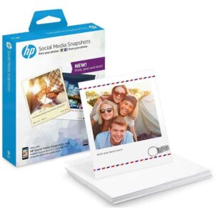 HP SOCIAL MEDIA SNAPSHOTS (25 STICKY PHOTO SHEETS)