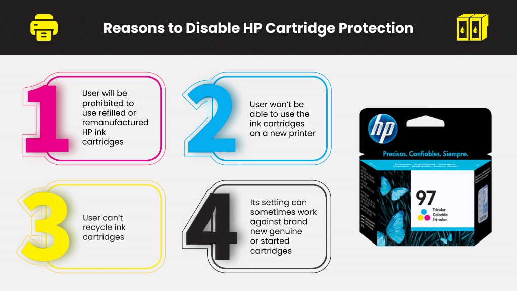 Reasons to disable HP cartridge protection